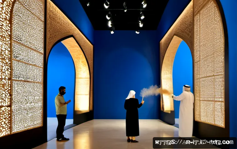 다감각 예술 경험 디자인의 성공 사례 분석 - Photorealistic immersive multisensory art exhibition in a contemporary Gulf cultural center, Arab ad...