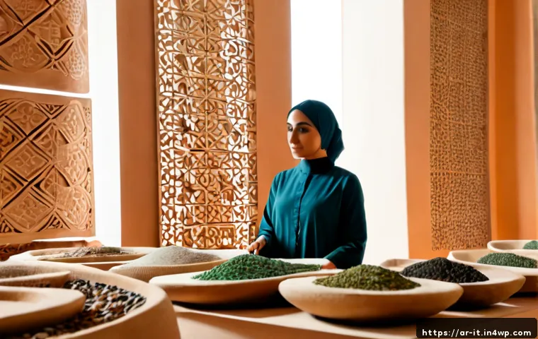 다감각 예술 경험 디자인의 이론적 배경 - Photorealistic multisensory art experience design studio in a contemporary Arab cultural center, an ...